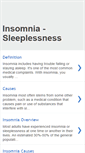 Mobile Screenshot of insomnia-sleeplessness.blogspot.com