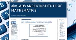 Desktop Screenshot of aimindia2020.blogspot.com
