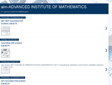 Tablet Screenshot of aimindia2020.blogspot.com