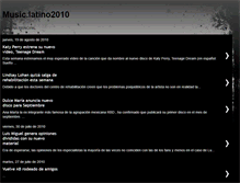 Tablet Screenshot of musiclatino2010.blogspot.com