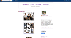 Desktop Screenshot of casamentochristinaefelipe.blogspot.com