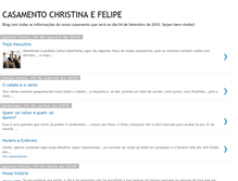 Tablet Screenshot of casamentochristinaefelipe.blogspot.com