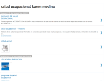 Tablet Screenshot of karenmedinasaludocupacional.blogspot.com