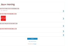 Tablet Screenshot of jouwmening.blogspot.com