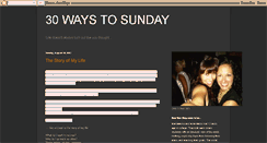 Desktop Screenshot of 30waystosunday.blogspot.com