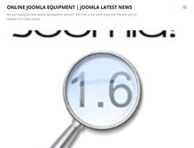Tablet Screenshot of joomlawebdesignnews.blogspot.com