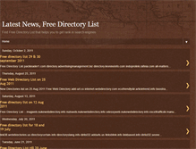 Tablet Screenshot of latestwebdirectoryandnews.blogspot.com