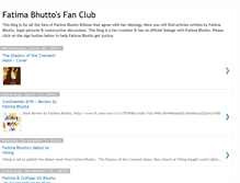 Tablet Screenshot of fatimabhuttofanclub.blogspot.com