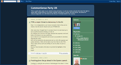 Desktop Screenshot of commonsensepartyuk.blogspot.com