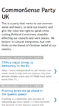Mobile Screenshot of commonsensepartyuk.blogspot.com