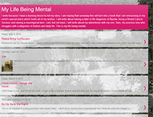 Tablet Screenshot of mylifebeingmental.blogspot.com