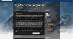 Desktop Screenshot of myamericanperspective.blogspot.com