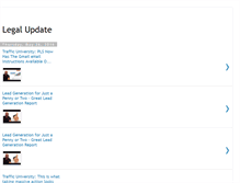Tablet Screenshot of legalupdatetoday.blogspot.com