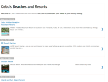 Tablet Screenshot of cebu-beach-resorts.blogspot.com