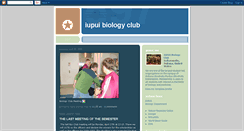 Desktop Screenshot of iupuibioclub.blogspot.com