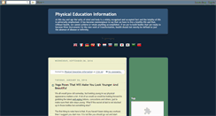 Desktop Screenshot of physicaleducationinformation.blogspot.com