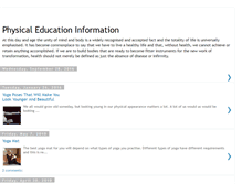 Tablet Screenshot of physicaleducationinformation.blogspot.com