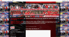 Desktop Screenshot of frentesocialistametro.blogspot.com