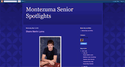 Desktop Screenshot of montezumaseniorspotlights.blogspot.com