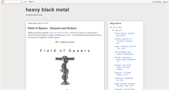 Desktop Screenshot of heavyblackmetalspirit.blogspot.com