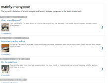 Tablet Screenshot of mainlymongoose.blogspot.com