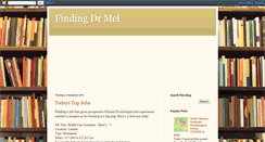 Desktop Screenshot of findingdrmel.blogspot.com