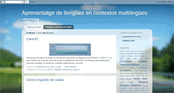 Desktop Screenshot of llenguacontextmultiling.blogspot.com
