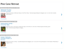 Tablet Screenshot of pineconeretreat.blogspot.com