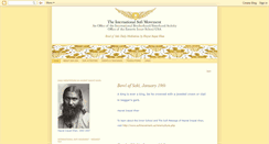 Desktop Screenshot of hazratinayatkhanbowlofsaki.blogspot.com
