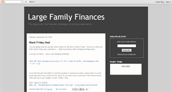 Desktop Screenshot of largefamilyfinances.blogspot.com