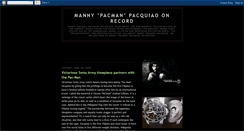 Desktop Screenshot of mannypacquiaoonrecord.blogspot.com