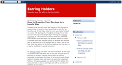 Desktop Screenshot of earring-holders.blogspot.com