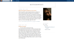 Desktop Screenshot of bittersweetserene.blogspot.com