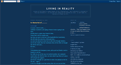 Desktop Screenshot of living-in-reality.blogspot.com