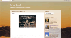 Desktop Screenshot of esluzdesol.blogspot.com