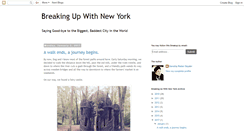 Desktop Screenshot of breakingupwithnewyork.blogspot.com