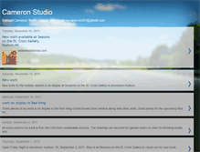 Tablet Screenshot of cameronstudio.blogspot.com