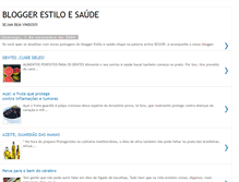 Tablet Screenshot of bloggerestiloesaude.blogspot.com