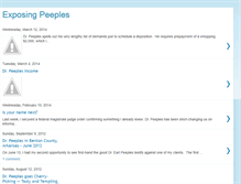 Tablet Screenshot of exposingpeeples.blogspot.com