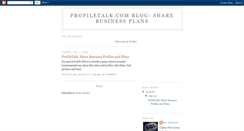Desktop Screenshot of profiletalk.blogspot.com