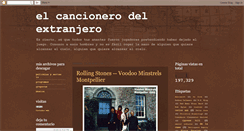 Desktop Screenshot of elcancionero-delextranjero.blogspot.com