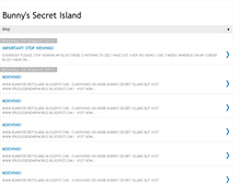 Tablet Screenshot of bunnysecretisland.blogspot.com