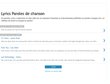 Tablet Screenshot of paroleschanson.blogspot.com