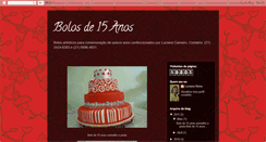 Desktop Screenshot of bolos15anos.blogspot.com