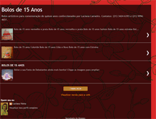 Tablet Screenshot of bolos15anos.blogspot.com