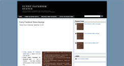 Desktop Screenshot of efunnyfacebookstatus.blogspot.com