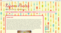 Desktop Screenshot of karenspantry.blogspot.com