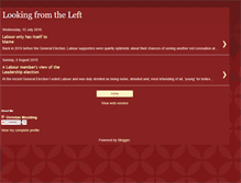 Tablet Screenshot of lookingfromtheleft.blogspot.com