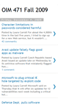 Mobile Screenshot of oim471-fall2009.blogspot.com