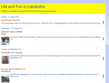 Tablet Screenshot of lifeandfuninllandudno.blogspot.com